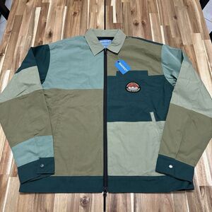 Market Jacket Mens M‎ Gorp Patchwork Eden Full Zip Streetwear Lightweight NWT